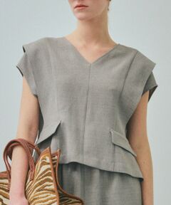 ROPE' / ロペ シャツ・ブラウス | 【一部店舗限定】【REALM（レルム）】V-NECK BLOUSE｜セットアップブラウス　26SS