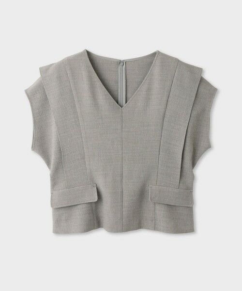 ROPE' / ロペ シャツ・ブラウス | 【一部店舗限定】【REALM（レルム）】V-NECK BLOUSE｜セットアップブラウス　26SS | 詳細5