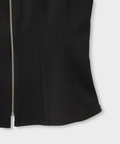 ROPE' / ロペ シャツ・ブラウス | 【一部店舗限定】【REALM（レルム）】FRONT ZIP BLOUSE｜ペプラムビスチェ　26SS | 詳細10