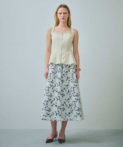 ROPE' / ロペ シャツ・ブラウス | 【一部店舗限定】【REALM（レルム）】FRONT ZIP BLOUSE｜ペプラムビスチェ　26SS | 詳細2