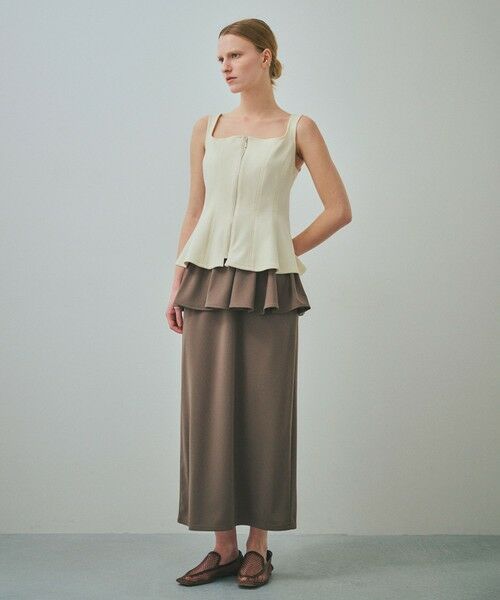 ROPE' / ロペ シャツ・ブラウス | 【一部店舗限定】【REALM（レルム）】FRONT ZIP BLOUSE｜ペプラムビスチェ　26SS | 詳細3