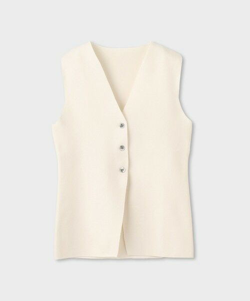 ROPE' / ロペ ニット・セーター | 【一部店舗限定】【REALM（レルム）】KNIT GILET｜ノースリーブニット　26SS（ホワイト(10)）