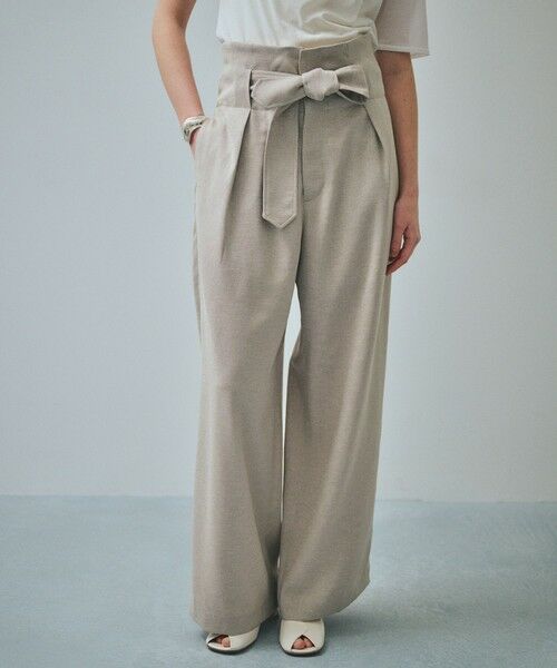 ROPE' / ロペ その他パンツ | 【一部店舗限定】【REALM（レルム）】BELTED PANTS｜ハイウエストパンツ　26SS | 詳細6