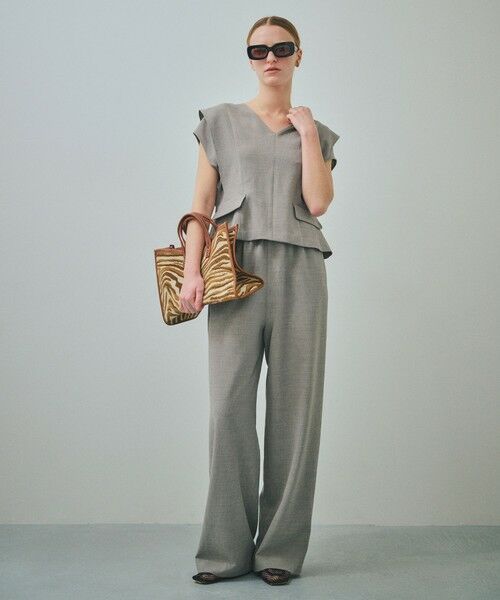 ROPE' / ロペ その他パンツ | 【一部店舗限定】【REALM（レルム）】GATHERED WAIST TUCK PANTS｜セットアップパンツ　26SS | 詳細3