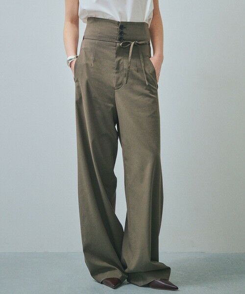 ROPE' / ロペ その他パンツ | 【一部店舗限定】【REALM（レルム）】HIGH WAIST PANTS｜ウエスト2WAYパンツ　26SS | 詳細2