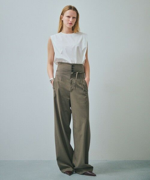 ROPE' / ロペ その他パンツ | 【一部店舗限定】【REALM（レルム）】HIGH WAIST PANTS｜ウエスト2WAYパンツ　26SS | 詳細3