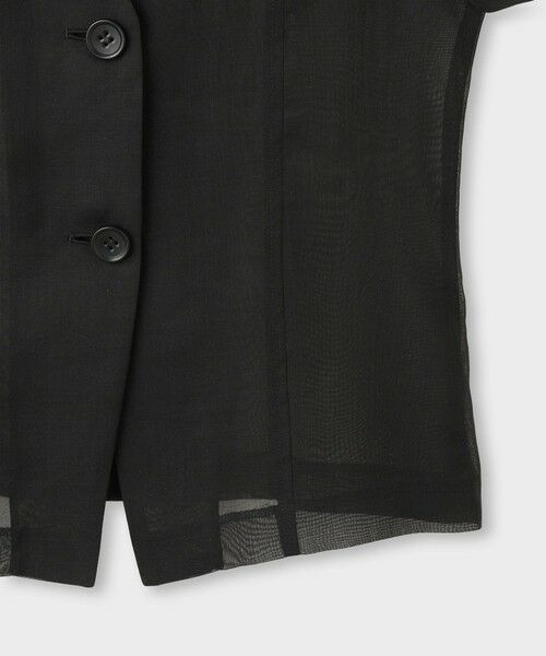 ROPE' / ロペ ノーカラージャケット | 【一部店舗限定】【REALM（レルム）】SHEER JACKET｜Vネックジャケット　26SS | 詳細10