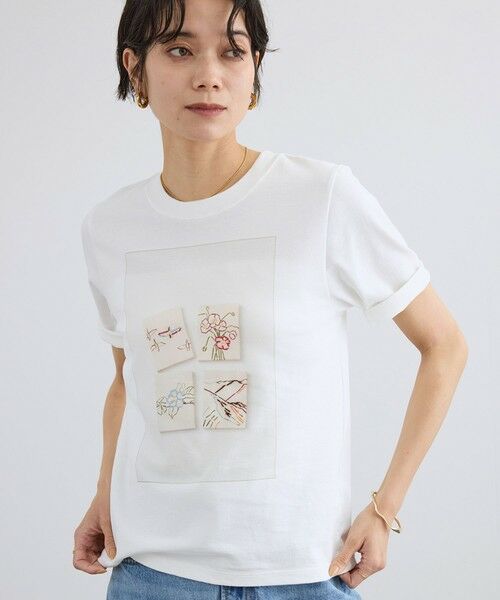 ROPE' / ロペ Tシャツ | 【SALON adam et rope'】【Lee Izumida by SALON】プリントコンパクトT（ホワイト系(11)）