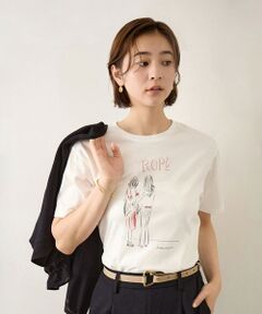 ROPE' / ロペ Tシャツ | 【YUKO SAEKI for ROPE’・コラボレーション】プリントTシャツ/イージーケア