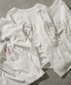 ROPE' / ロペ Tシャツ | 【YUKO SAEKI for ROPE’・コラボレーション】プリントTシャツ/イージーケア
