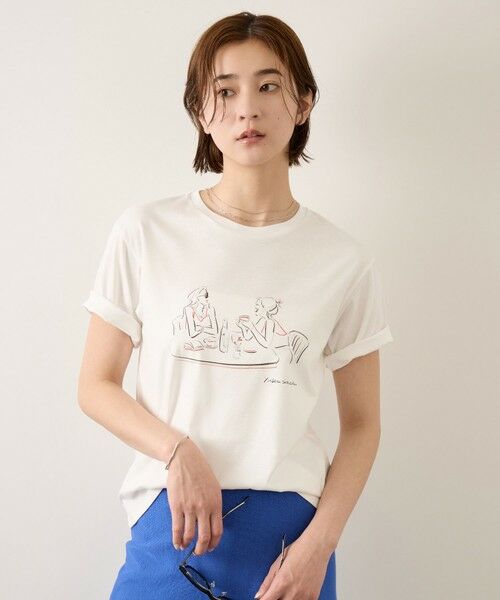 ROPE' / ロペ Tシャツ | 【YUKO SAEKI for ROPE’・コラボレーション】プリントTシャツ/イージーケア | 詳細1