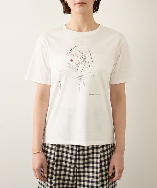 ROPE' / ロペ Tシャツ | 【YUKO SAEKI for ROPE’・コラボレーション】プリントTシャツ/イージーケア | 詳細13