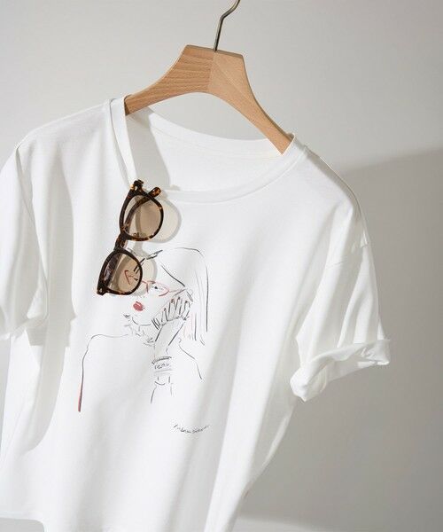 ROPE' / ロペ Tシャツ | 【YUKO SAEKI for ROPE’・コラボレーション】プリントTシャツ/イージーケア | 詳細2