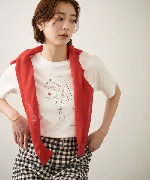 ROPE' / ロペ Tシャツ | 【YUKO SAEKI for ROPE’・コラボレーション】プリントTシャツ/イージーケア | 詳細6