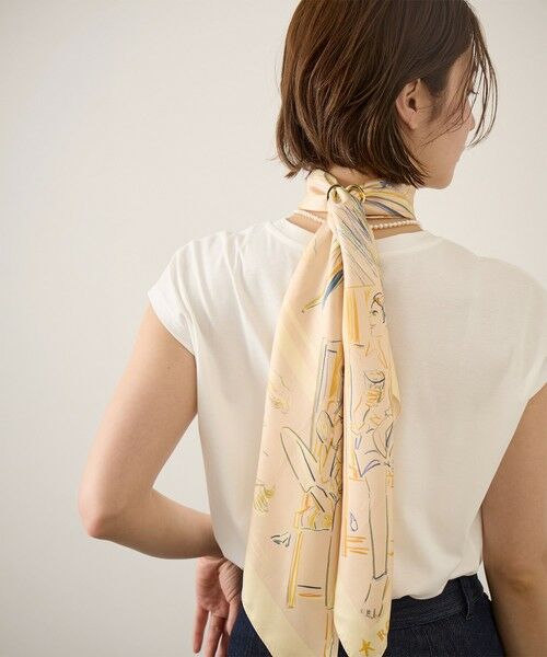 ROPE' / ロペ Tシャツ | 【YUKO SAEKI for ROPE’・コラボレーション】フレンチスリーブプリントTシャツ/イージーケア | 詳細1
