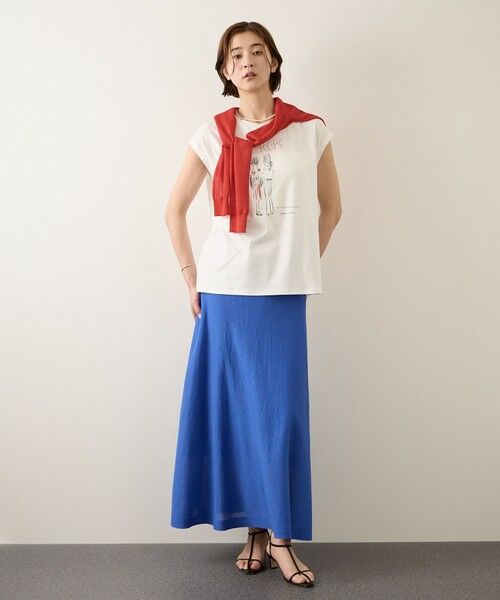 ROPE' / ロペ Tシャツ | 【YUKO SAEKI for ROPE’・コラボレーション】フレンチスリーブプリントTシャツ/イージーケア | 詳細12
