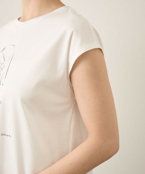 ROPE' / ロペ Tシャツ | 【YUKO SAEKI for ROPE’・コラボレーション】フレンチスリーブプリントTシャツ/イージーケア | 詳細25