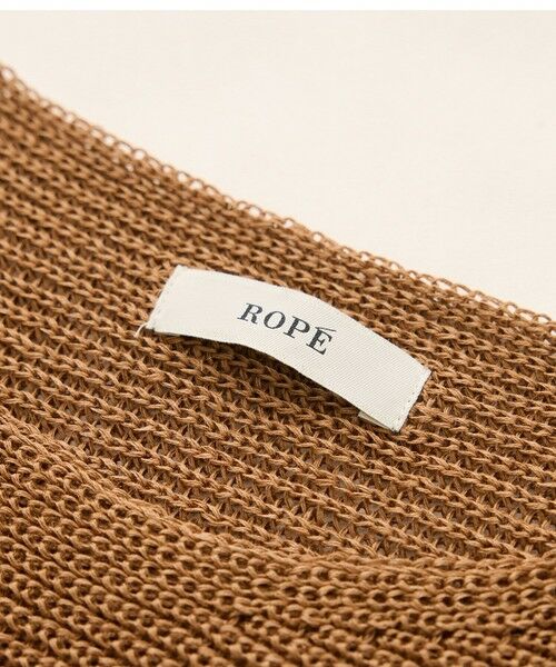 ROPE' / ロペ ニット・セーター | リネン混 透かし編みドルマンプルオーバー | 詳細23