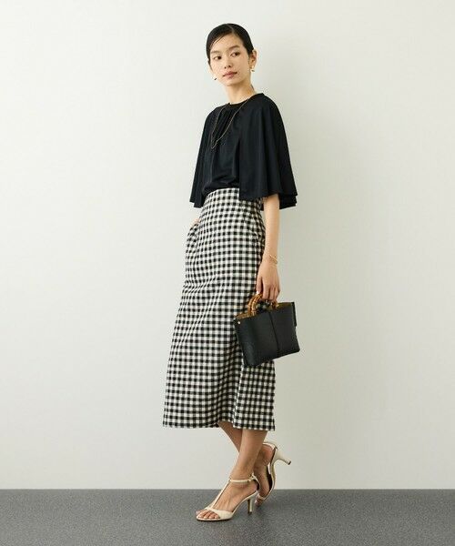 ROPE' / ロペ Tシャツ | ケープスリーブリンキングカットブラウス/UVカット・接触冷感・通気性・吸水速乾・イージーケア | 詳細3