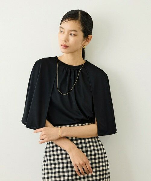 ROPE' / ロペ Tシャツ | ケープスリーブリンキングカットブラウス/UVカット・接触冷感・通気性・吸水速乾・イージーケア | 詳細4
