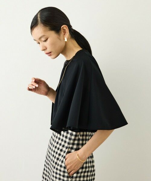ROPE' / ロペ Tシャツ | ケープスリーブリンキングカットブラウス/UVカット・接触冷感・通気性・吸水速乾・イージーケア | 詳細8