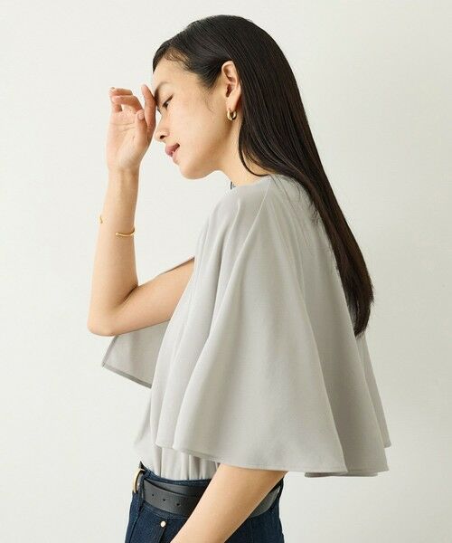 ROPE' / ロペ Tシャツ | ケープスリーブリンキングブラウス/UVカット・接触冷感・通気性・吸水速乾・イージーケア | 詳細23