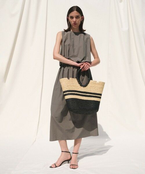 ROPE' / ロペ ロング・マキシ丈ワンピース | 【一部店舗限定】【REALM（レルム）】COTTON TAFFETA COLOR-BLOCKED DRESS｜切り替えワンピース　26SS | 詳細1