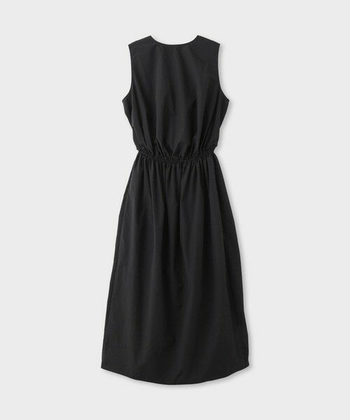 ROPE' / ロペ ロング・マキシ丈ワンピース | 【一部店舗限定】【REALM（レルム）】COTTON TAFFETA COLOR-BLOCKED DRESS｜切り替えワンピース　26SS（ブラック(01)）