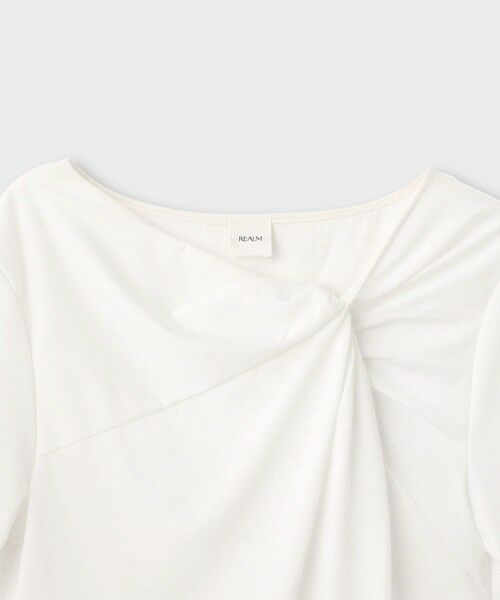 ROPE' / ロペ Tシャツ | 【一部店舗限定】【REALM（レルム）】TWISTED HALF-SLEEVE TOP｜半袖Tシャツ　26SS | 詳細2