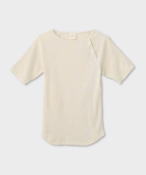 ROPE' / ロペ Tシャツ | 【一部店舗限定】【REALM（レルム）】HALF-SLEEVE TOP｜半袖Tシャツ　26SS（ホワイト(10)）