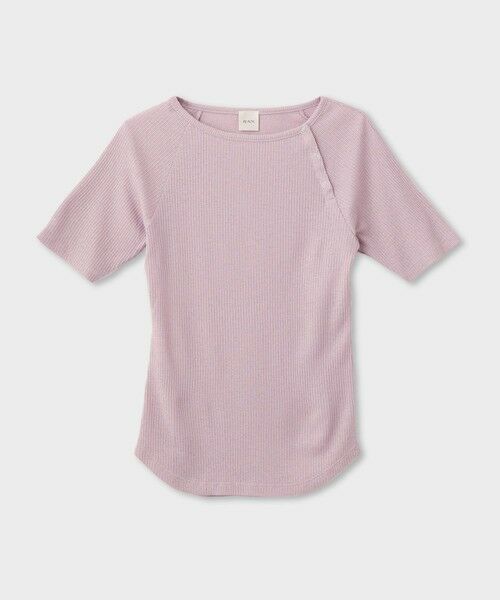 ROPE' / ロペ Tシャツ | 【一部店舗限定】【REALM（レルム）】HALF-SLEEVE TOP｜半袖Tシャツ　26SS（パープル(50)）