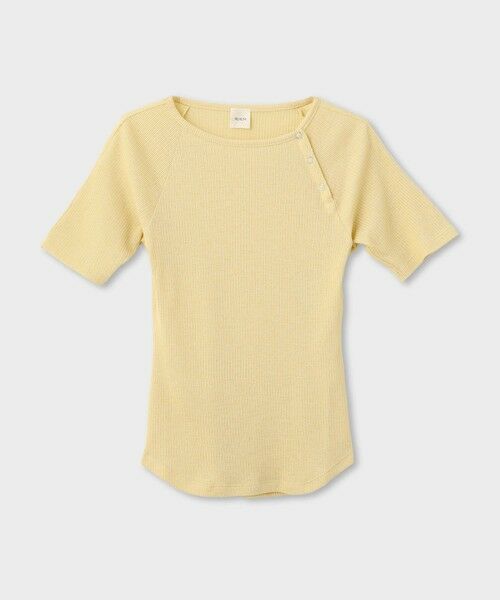 ROPE' / ロペ Tシャツ | 【一部店舗限定】【REALM（レルム）】HALF-SLEEVE TOP｜半袖Tシャツ　26SS（イエロー(80)）