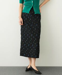 ROPE' / ロペ ミニ・ひざ丈スカート | ジャガードタイトスカート/セットアップ対応・イージーケア