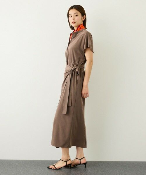 ROPE' / ロペ ロング・マキシ丈ワンピース | シルクライクラップワンピース/接触冷感・シワ防止・吸水速乾・イージーケア | 詳細9