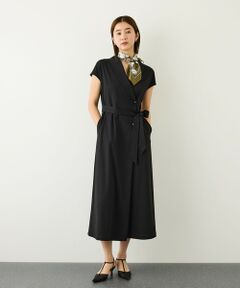 ROPE' / ロペ ロング・マキシ丈ワンピース | ジャージラップフレンチスリーブワンピース/UVカット・接触冷感・吸水速乾・イージーケア