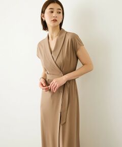 ROPE' / ロペ ロング・マキシ丈ワンピース | ジャージラップフレンチスリーブワンピース/UVカット・接触冷感・吸水速乾・イージーケア