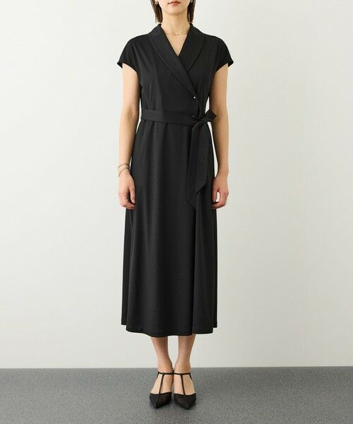 ROPE' / ロペ ロング・マキシ丈ワンピース | ジャージラップフレンチスリーブワンピース/UVカット・接触冷感・吸水速乾・イージーケア | 詳細11