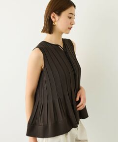 ROPE' / ロペ シャツ・ブラウス | 梨地ジョーゼットプリーツブラウス/セットアップ対応