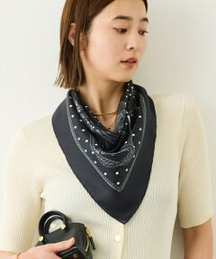 ROPE' / ロペ バンダナ・スカーフ | ROPE' リバイバルシルクスカーフ/ Lサイズ・26AW