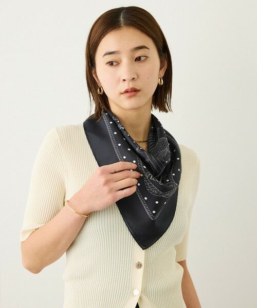 ROPE' / ロペ バンダナ・スカーフ | ROPE' リバイバルシルクスカーフ/ Lサイズ・26AW | 詳細14