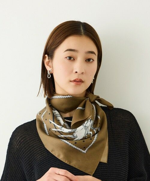 ROPE' / ロペ バンダナ・スカーフ | ROPE' リバイバルシルクスカーフ/ Lサイズ・26AW | 詳細18