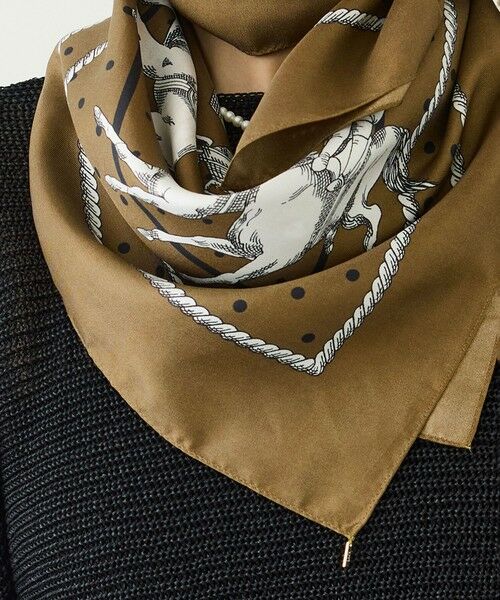ROPE' / ロペ バンダナ・スカーフ | ROPE' リバイバルシルクスカーフ/ Lサイズ・26AW | 詳細19