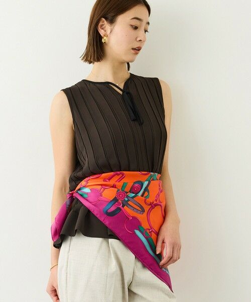 ROPE' / ロペ バンダナ・スカーフ | ROPE' リバイバルシルクスカーフ/ Lサイズ・26AW | 詳細20