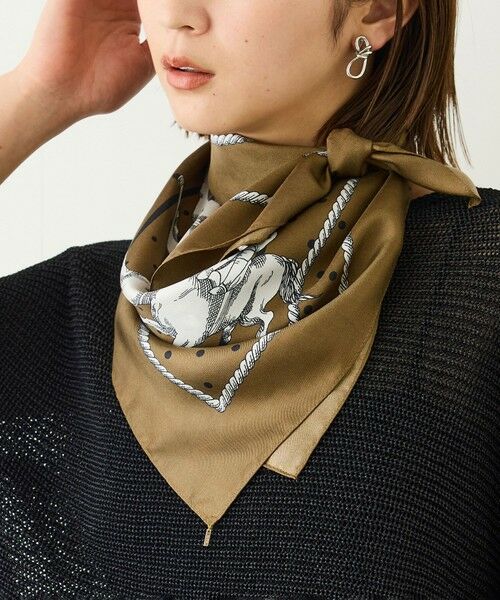 ROPE' / ロペ バンダナ・スカーフ | ROPE' リバイバルシルクスカーフ/ Lサイズ・26AW | 詳細3