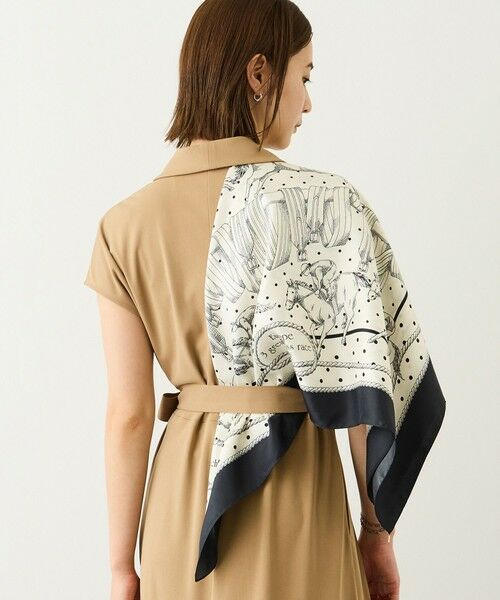 ROPE' / ロペ バンダナ・スカーフ | ROPE' リバイバルシルクスカーフ/ Lサイズ・26AW（オフホワイト(15)）