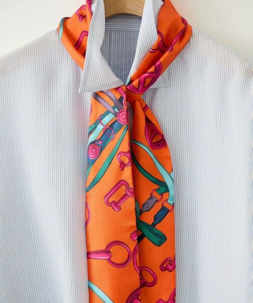ROPE' / ロペ バンダナ・スカーフ | ROPE' リバイバルシルクタイスカーフ/26AW（オレンジ(70)）