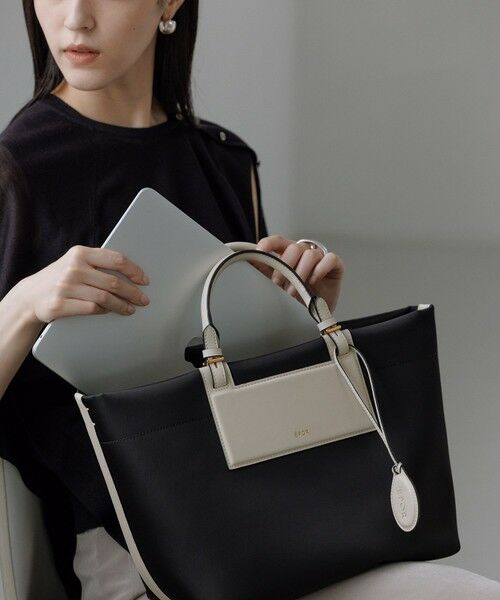 ROPE' / ロペ ハンドバッグ | 【E'POR】BOAT BAG Medium+/A4対応・撥水・軽量・26AW新型（ブラック系(02)）
