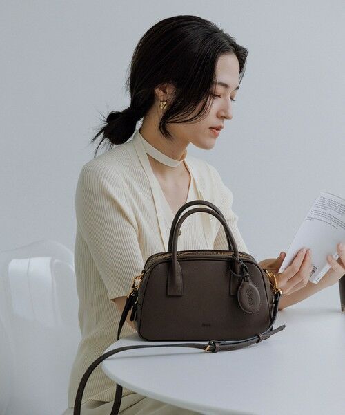 ROPE' / ロペ ハンドバッグ | 【E'POR】TWO BOSTON BAG Mini/撥水・26AW新型（ブラウン(20)）