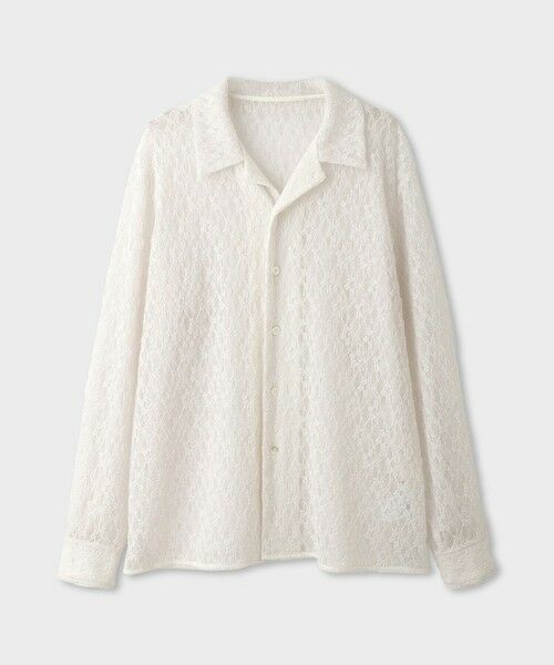 ROPE' / ロペ シャツ・ブラウス | 【一部店舗限定】【REALM（レルム）】LACE SHIRT｜レースブラウス　26SS（ホワイト(10)）
