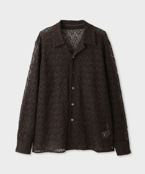 ROPE' / ロペ シャツ・ブラウス | 【一部店舗限定】【REALM（レルム）】LACE SHIRT｜レースブラウス　26SS（ブラウン(20)）